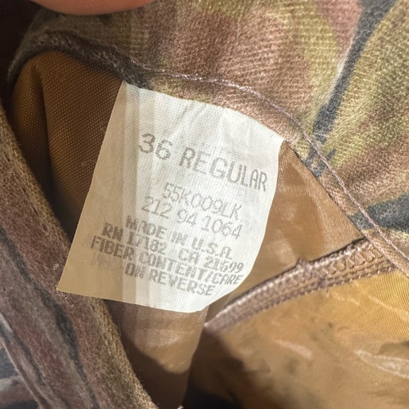 Vintage Duxbak Thinsulate Realtree Camo Winter Hunting Pants Mens 36x32 - Picture 9 of 9